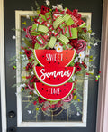 Watermelon Summer Wreath – Oversized Handmade Front Door Decor