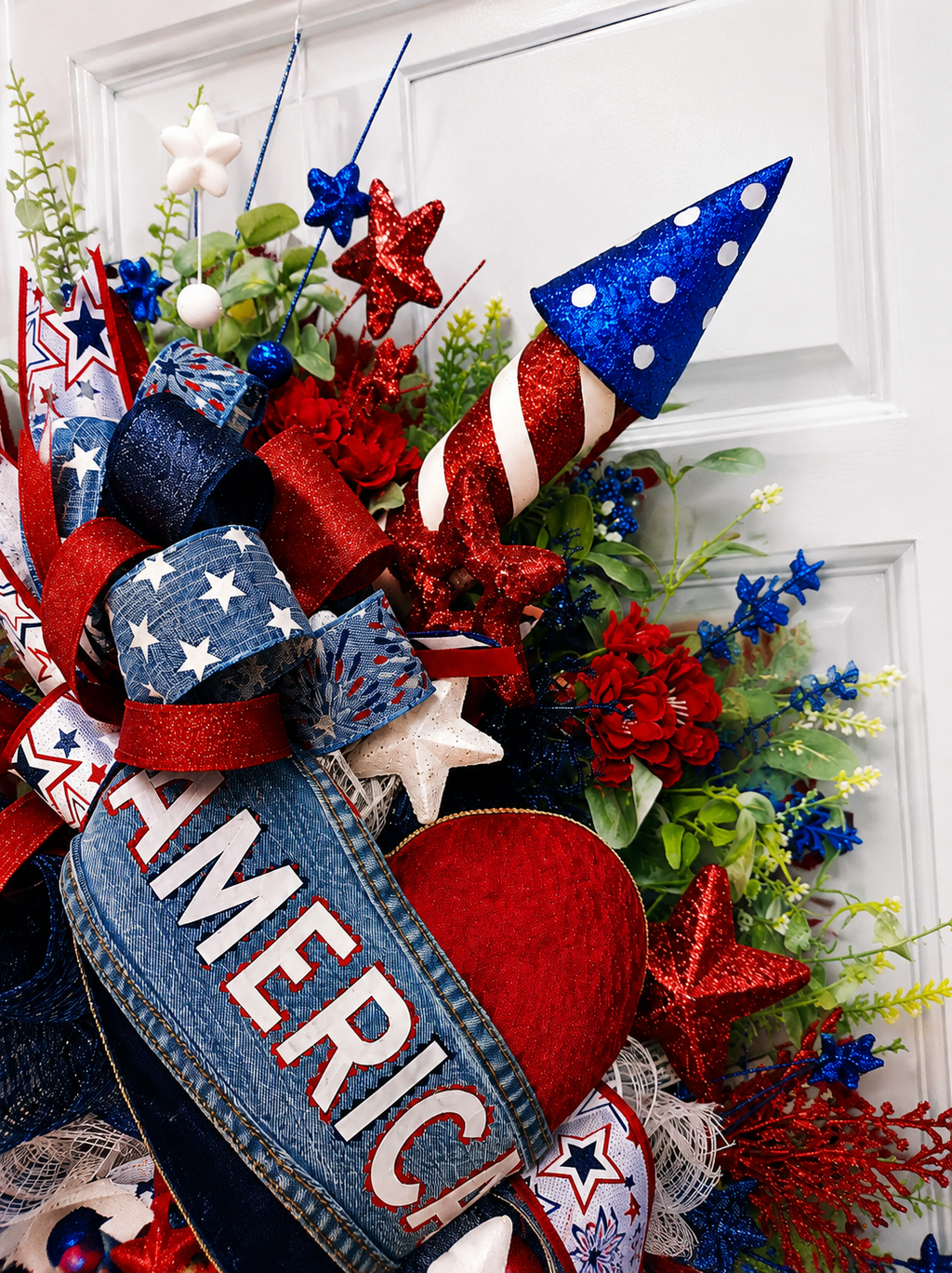 Oversized Patriotic Door Swag