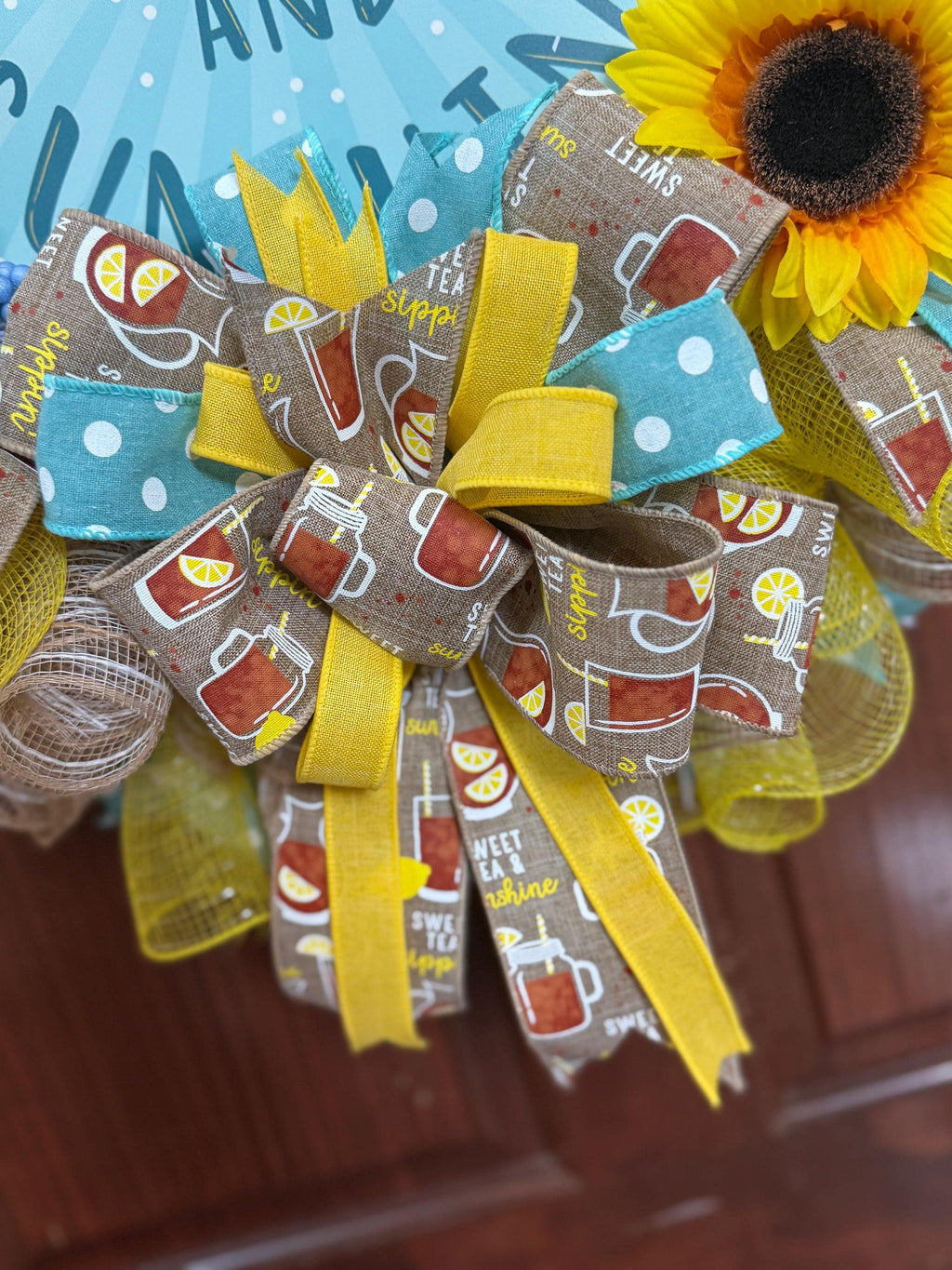 Sunflower Summer Wreath | Sweet Tea Southern Porch Decor
