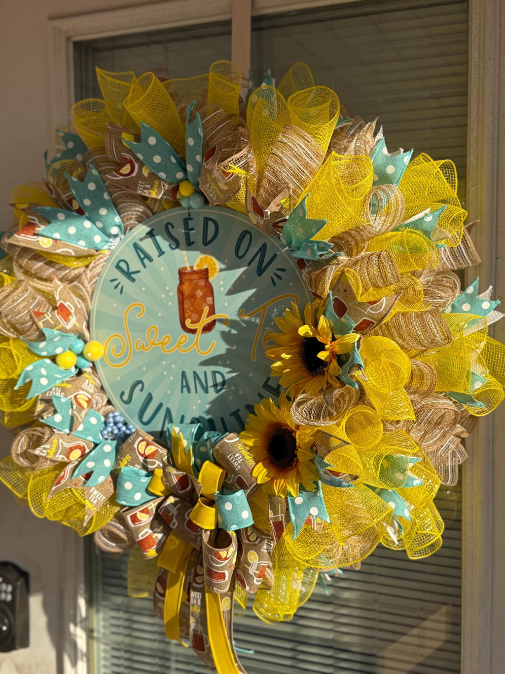 Sunflower Summer Wreath | Sweet Tea Southern Porch Decor