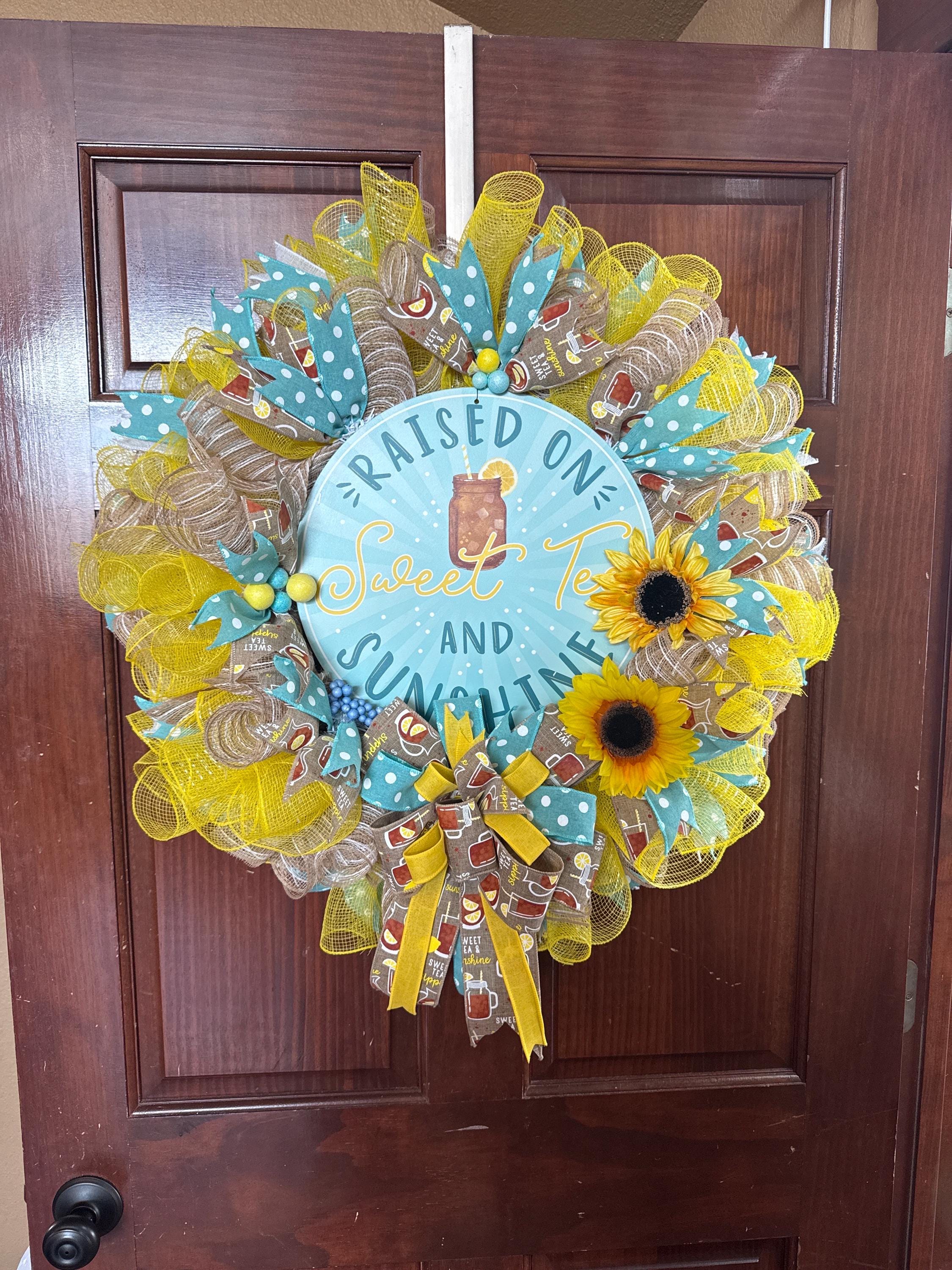 Sunflower Summer Wreath | Sweet Tea Southern Porch Decor