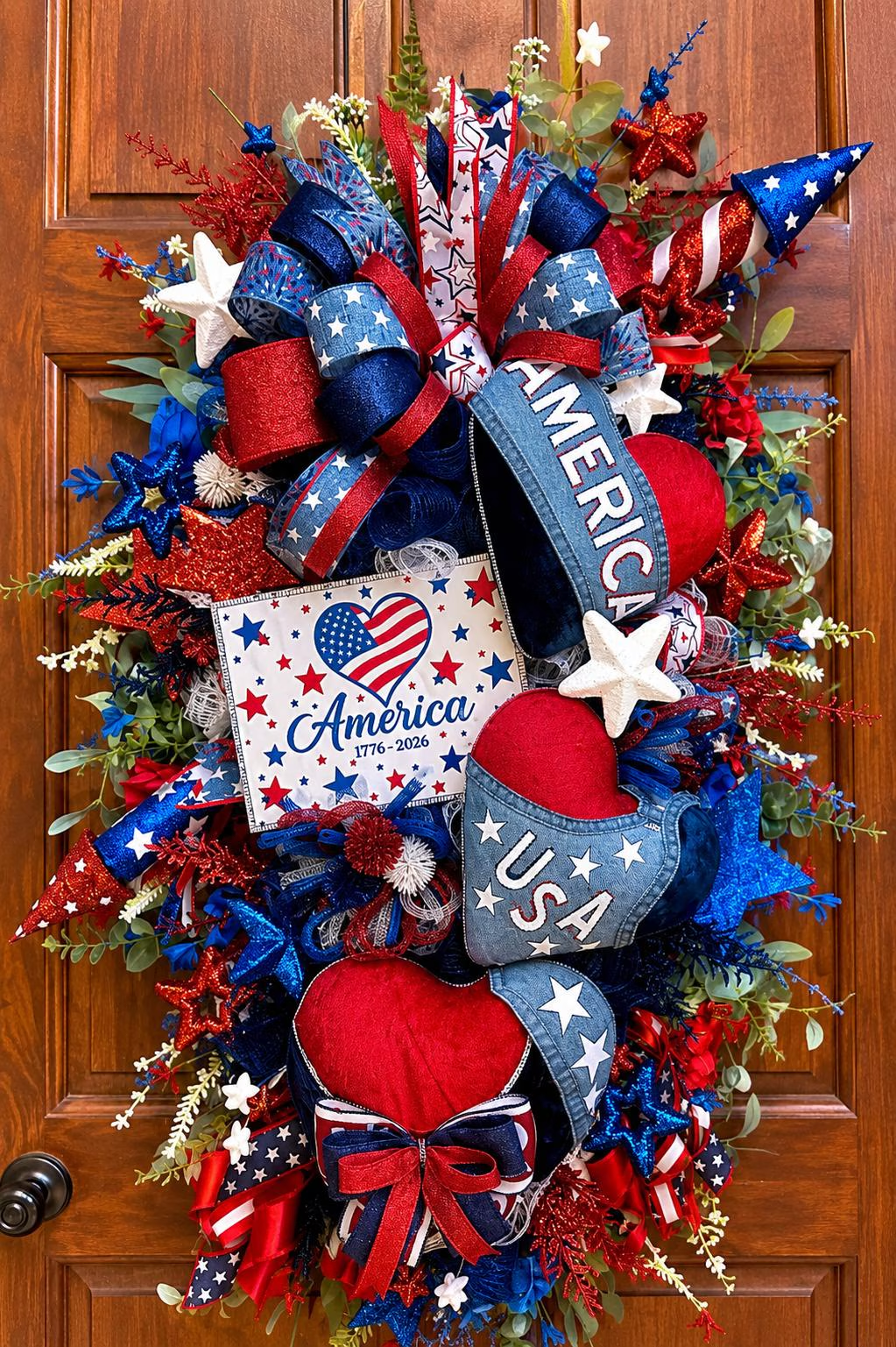Oversized Patriotic Door Swag