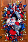 Oversized Patriotic Door Swag